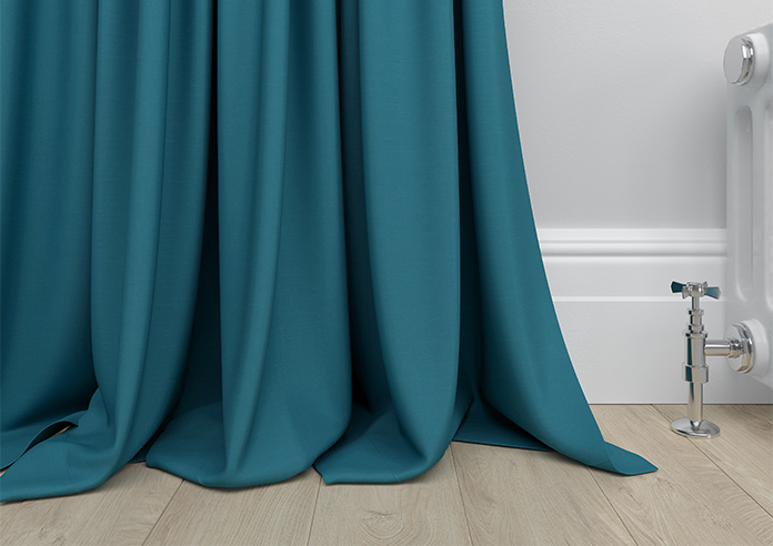 Kyoto Faux Silk, Azure - Made to Measure Curtains - Image 6